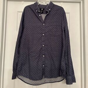 H&M Regular Fit Button Up Shirt Men’s Size M